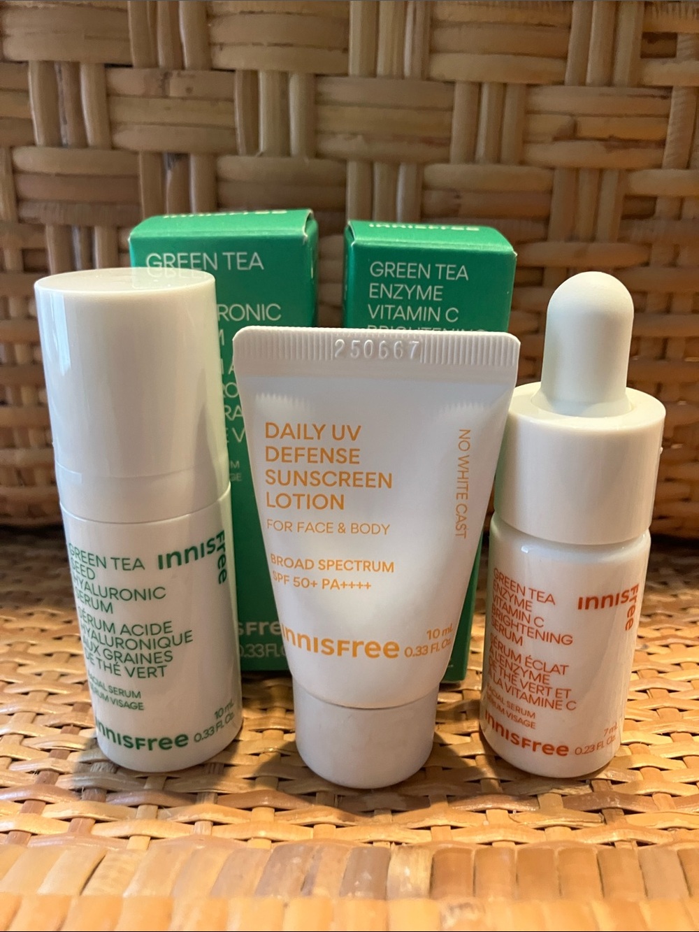 Innisfree Travel Set New Serums & Sunscreen